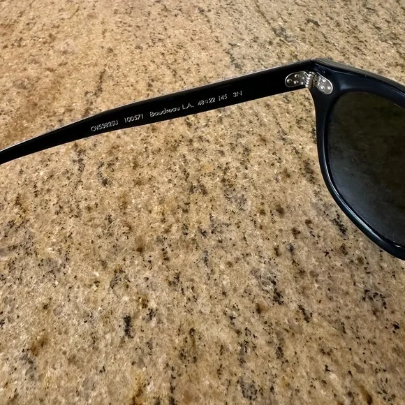 Oliver Peoples Black Boudreau LA Sunglasses - Picture 12 of 13